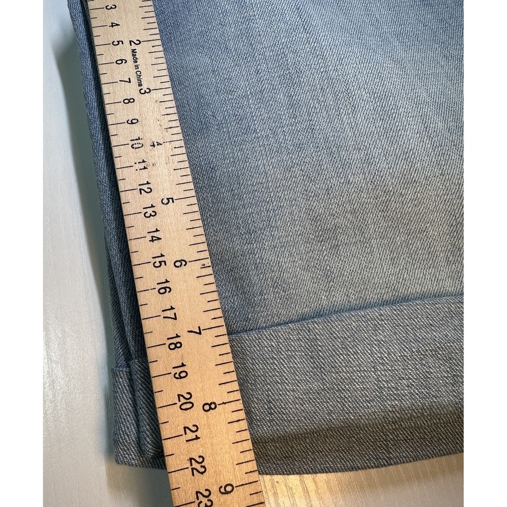 Talbots Flawless Girlfriend Denim Shorts Women's Size 6 Blue Stretch 5 Pockets - Picture 6 of 9